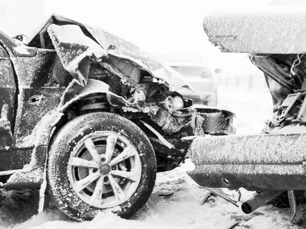 Survival - Stranded in a Car During Winter - Car accident on winter road