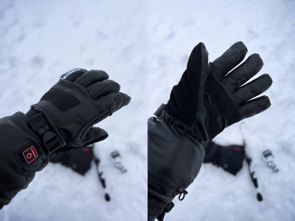 Karbon Heated Gloves Close Up