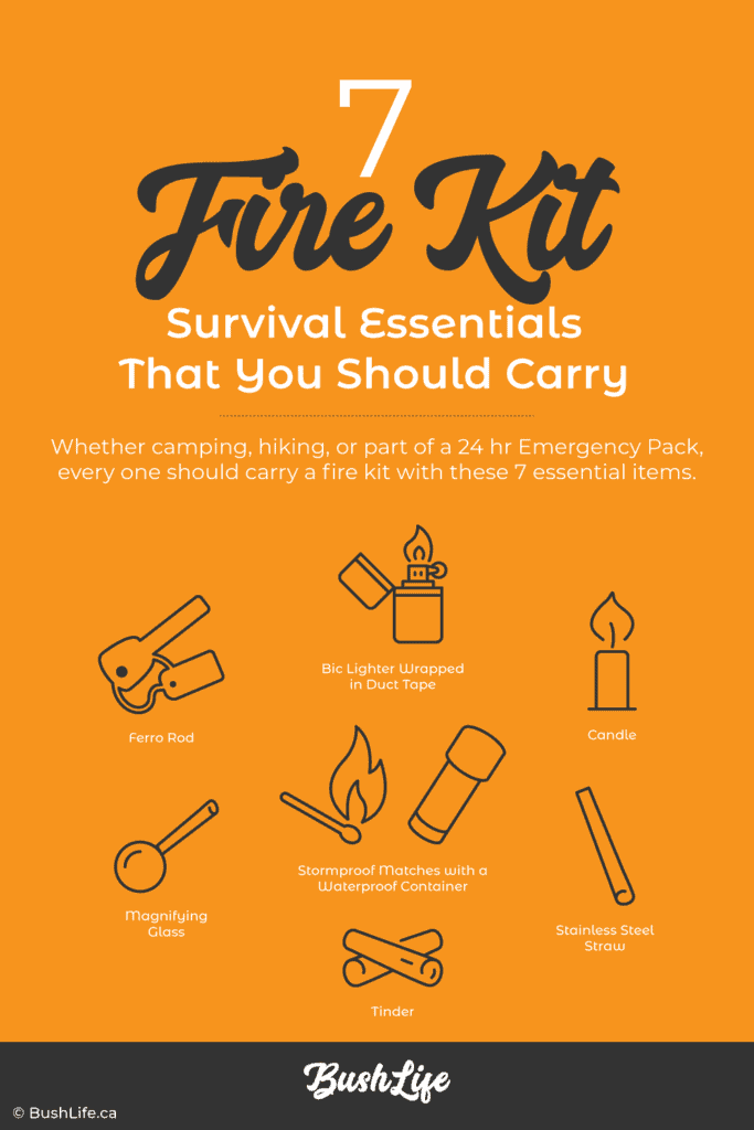 7 Fire Kit Survival Essentials That You Should Carry Infographic
