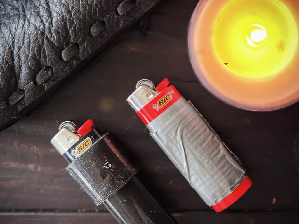 Bic Lighters Wrapped in Duct Tape