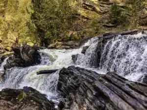 close up of the Egan Chutes