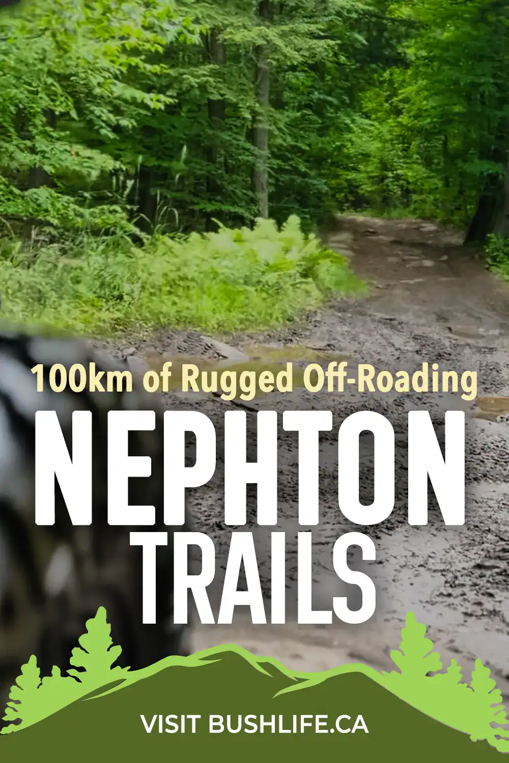 Off-roading on the Nephton Trails in Ontario Pin