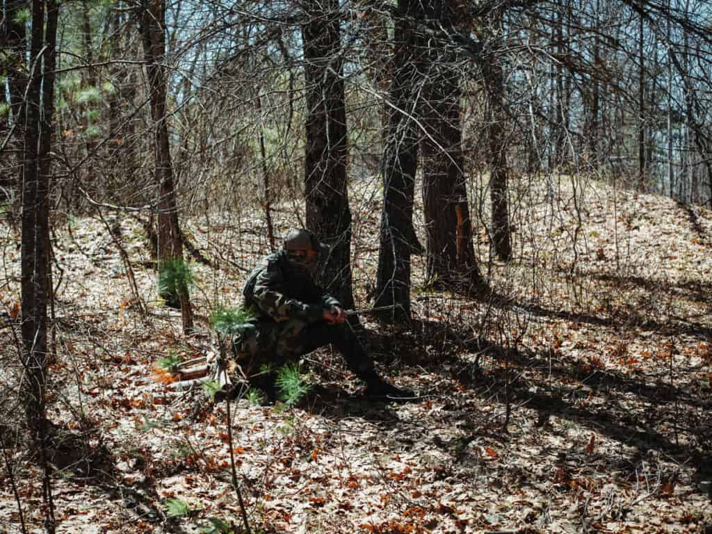 Turkey Hunter Camouflaged