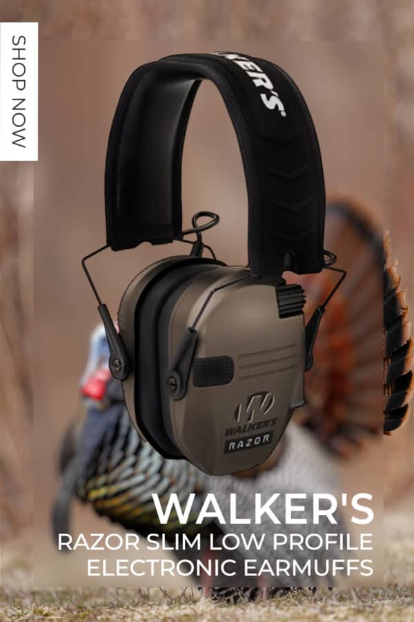 Walkers Razor Slim Low Profile Electronic Earmuffs