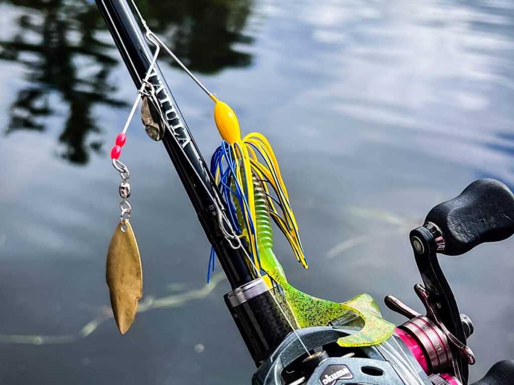 Beginners lure fishing set up