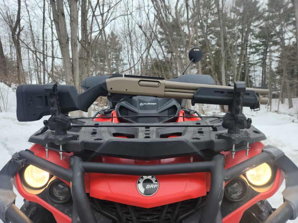 Remington 870 on ATV Gun Rack