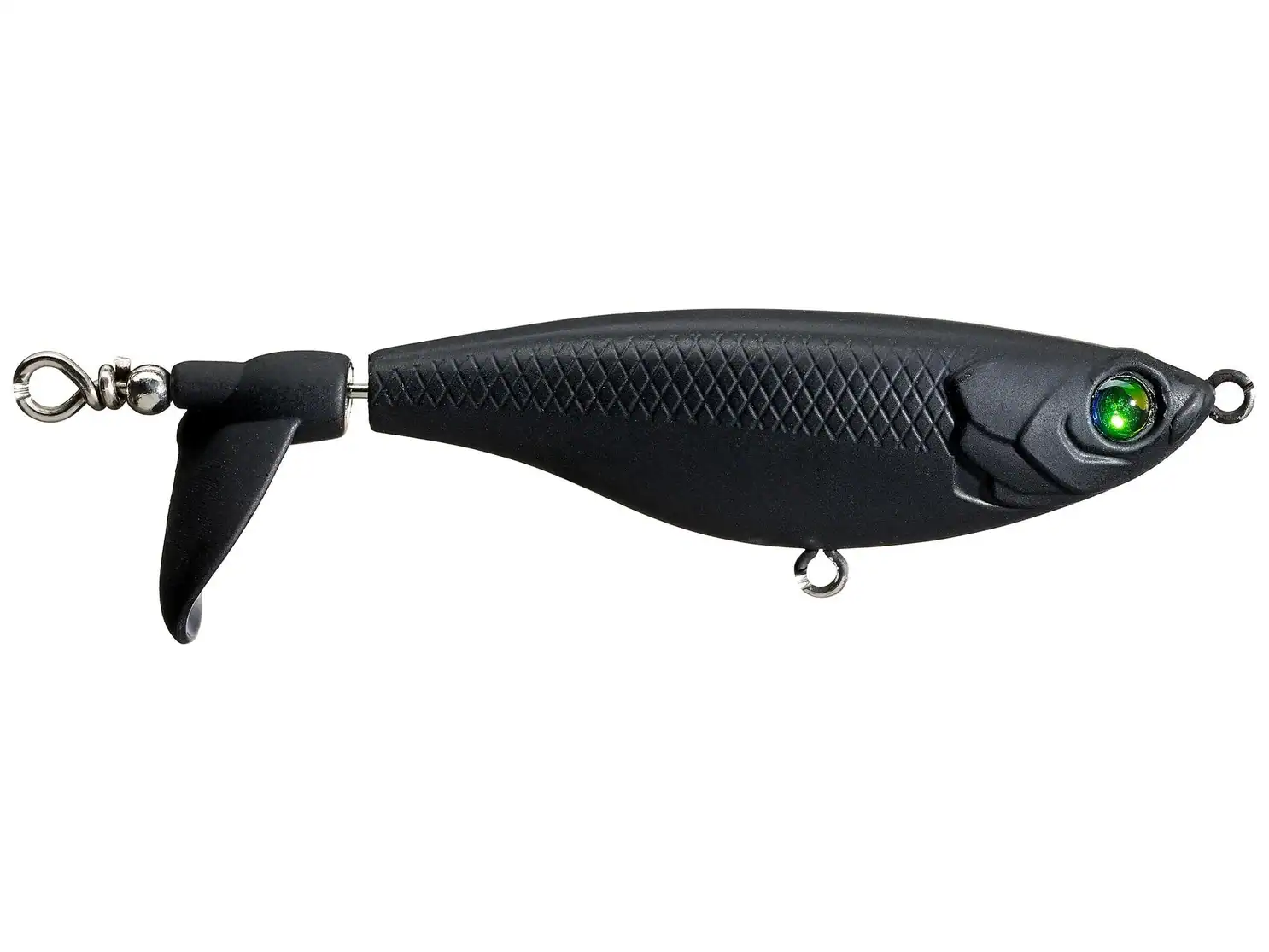 MegaBassDeepSix 6th Sense Scramble Topwater Propbait in black