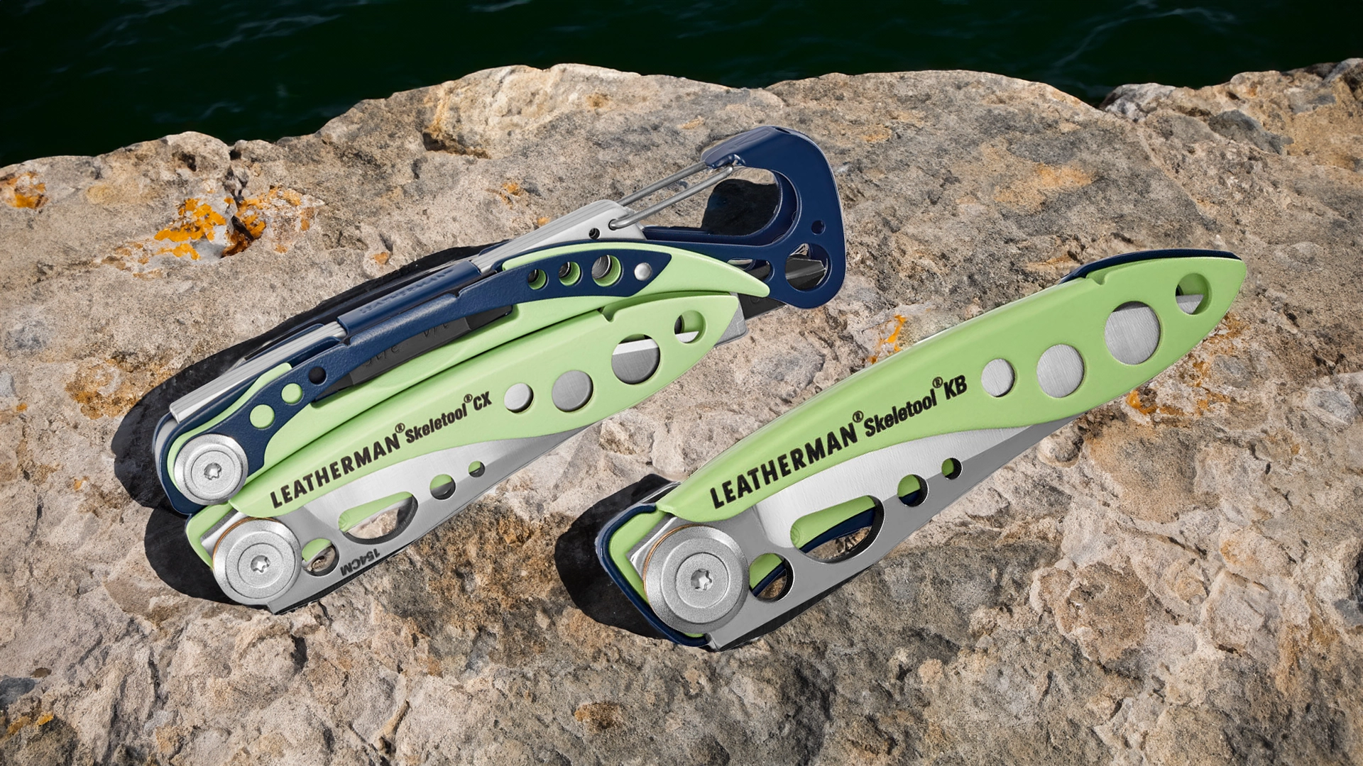 Leatherman Skeletool CX and KB in Verdant