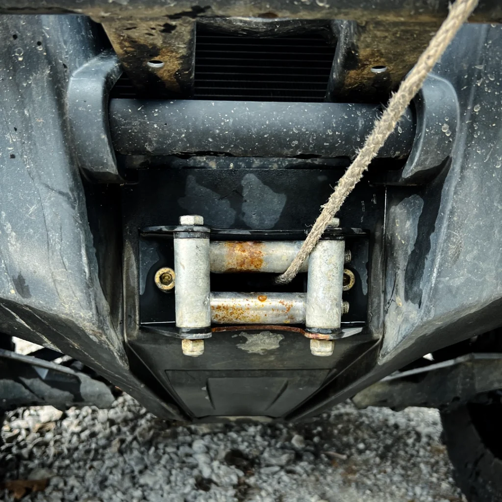 Synthetic Winch Cable on the ATV