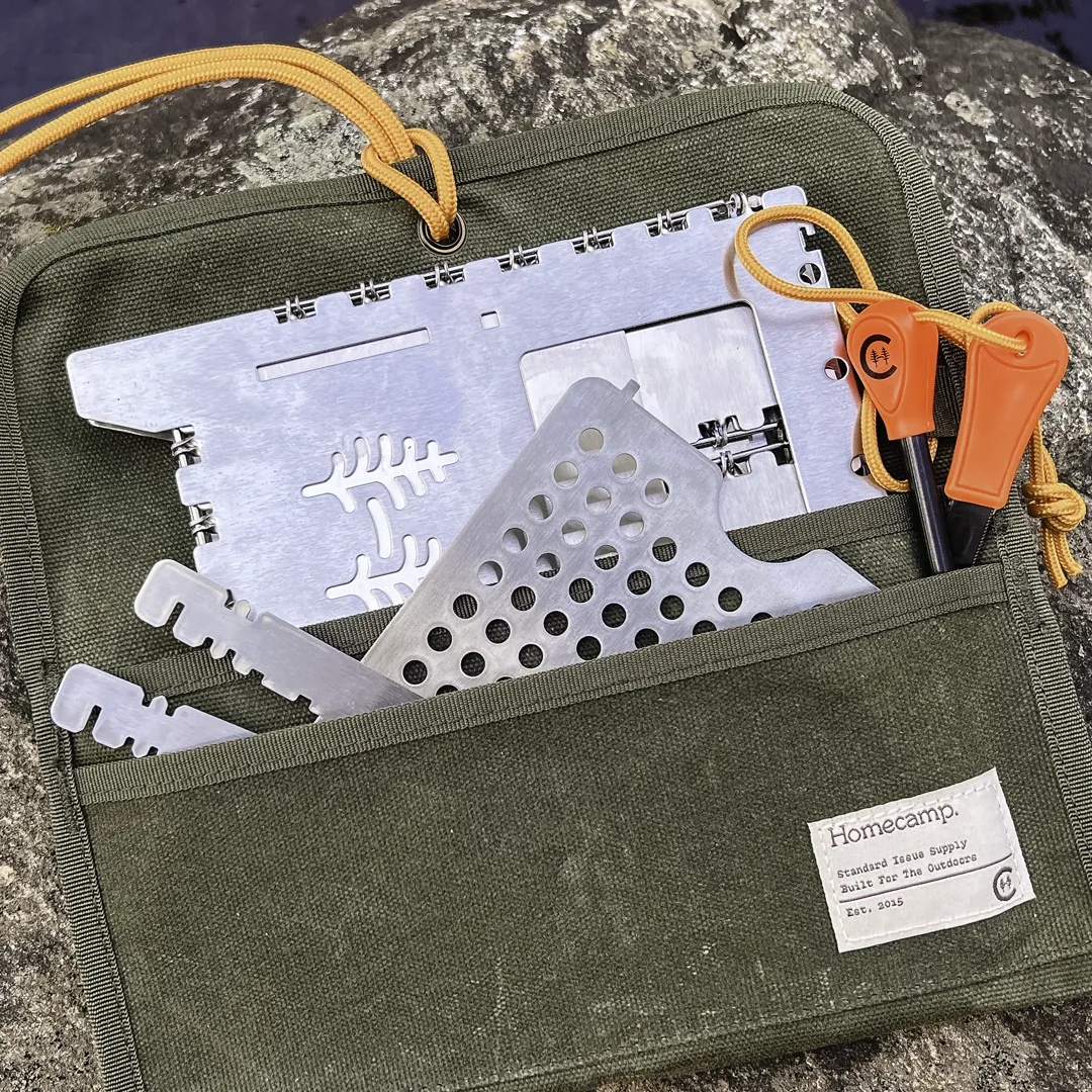 Backcountry stove carrying case with accessories