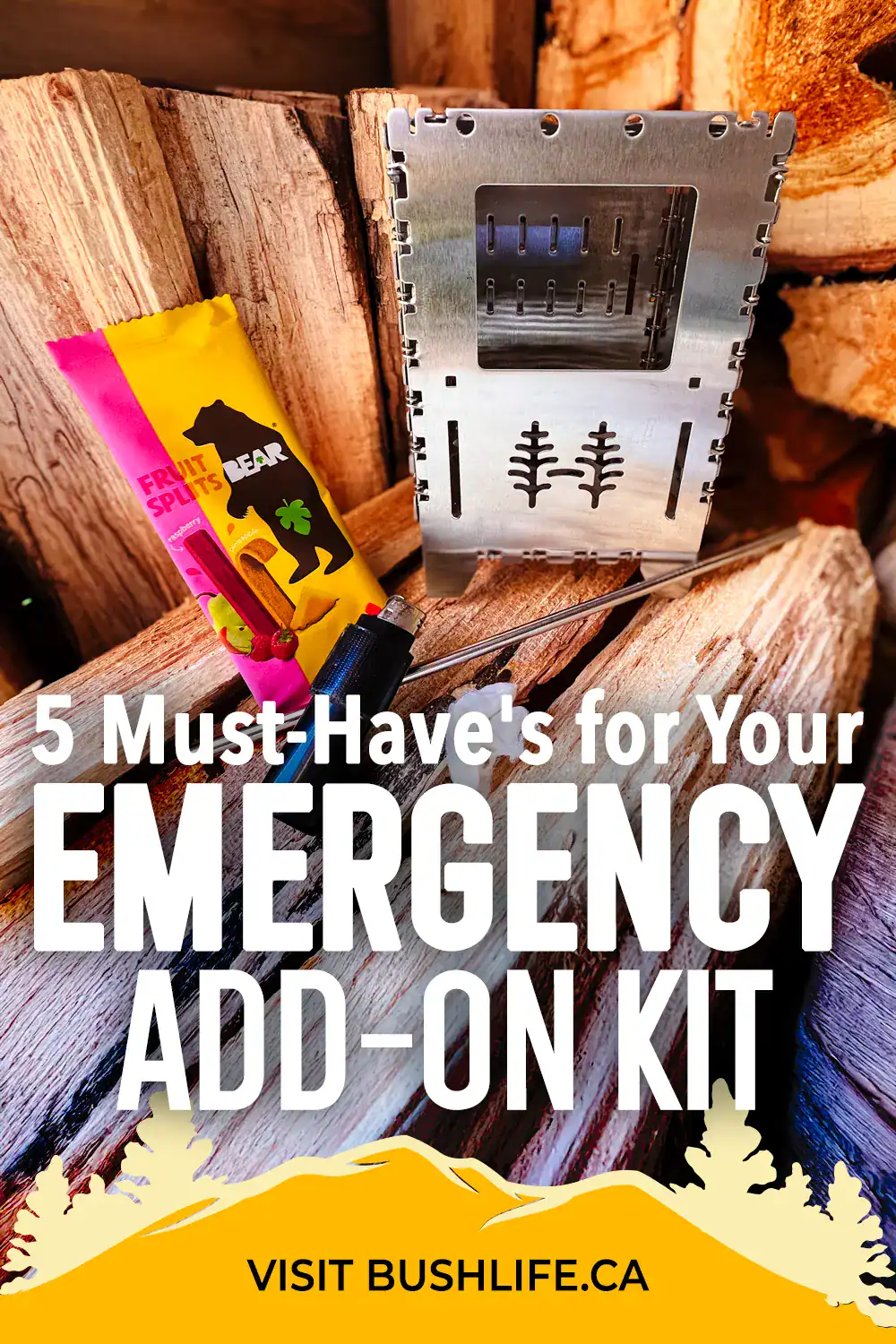 5 must-have's for your emergency add-on kit pinterest pin