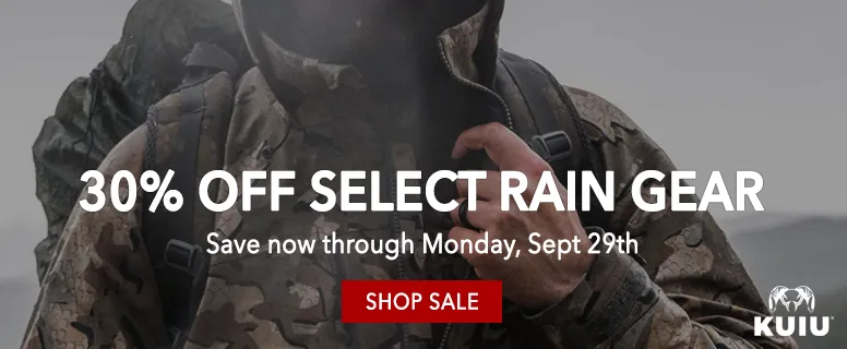 Kuiu rainwear ad