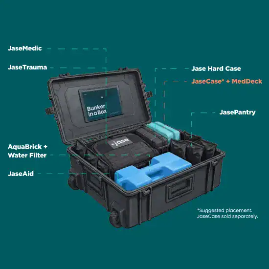 Inside view of the Jase Bunker in a Box