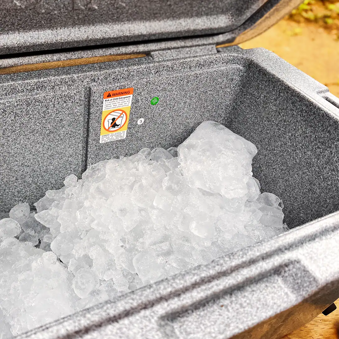 Chilly Moose Coolers Review: Bowen vs Harbour Bucket vs Explorer (Tested) 19 4 bags of ice loaded into the 55L Chilly Moose Explorer Cooler