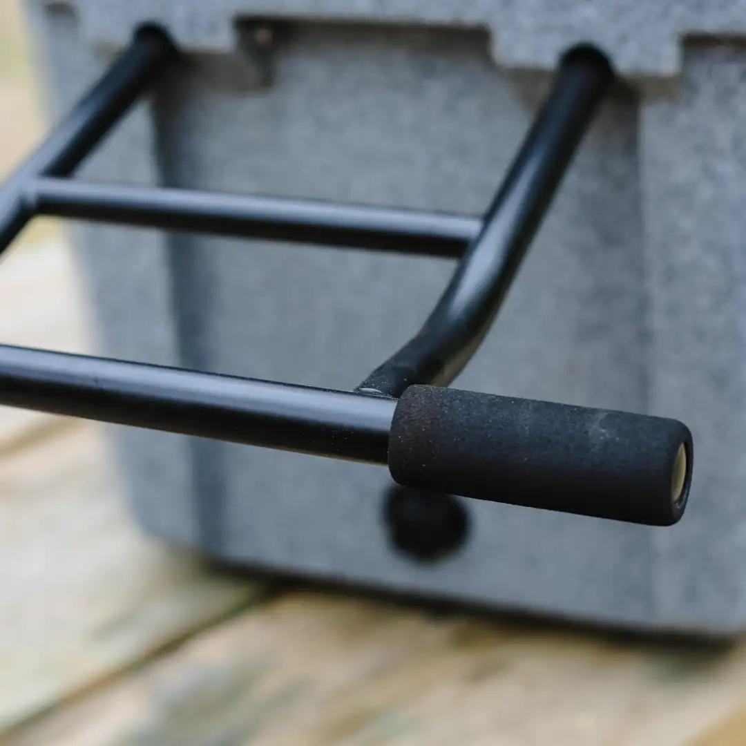 Chilly Moose Coolers Review: Bowen vs Harbour Bucket vs Explorer (Tested) 23 dual-point grab tow handle on the Chilly Moose 55L Cooler