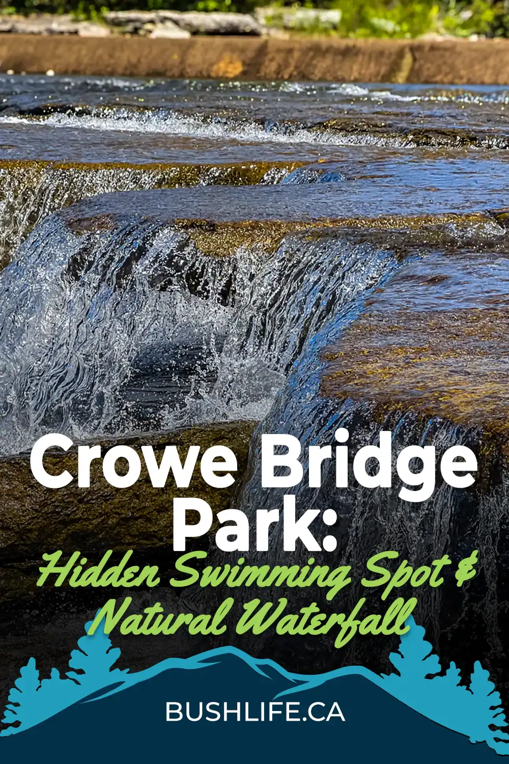 Crowe Bridge Park: A Hidden Swimming Spot & Natural Waterfall Near Campbellford 7 BushLife Crowe Bridge Conservation Area Pin