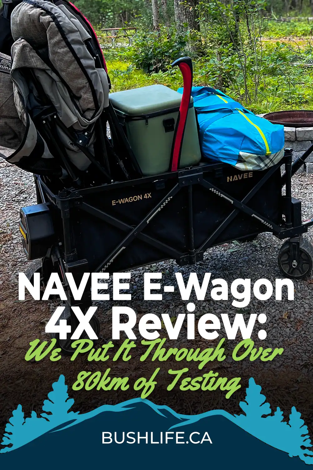 NAVEE E-Wagon 4X Electric Utility Cart Review: 80km All-Terrain Test 19 Navee E-Wagon 4X Pinterest pin