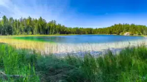 Petroglyphs Provincial Park: A Visitor's Guide to Ontario's Sacred Carvings 1 panoramic view of mcginnis lake at the Petroglyphs Provincial Park