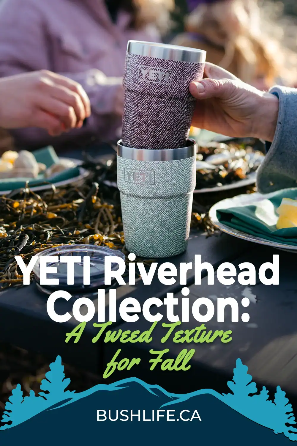 YETI's New Riverhead Collection: A Tweed-Textured Twist for Fall 4 YETI Riverhead Collection Pinterest pin