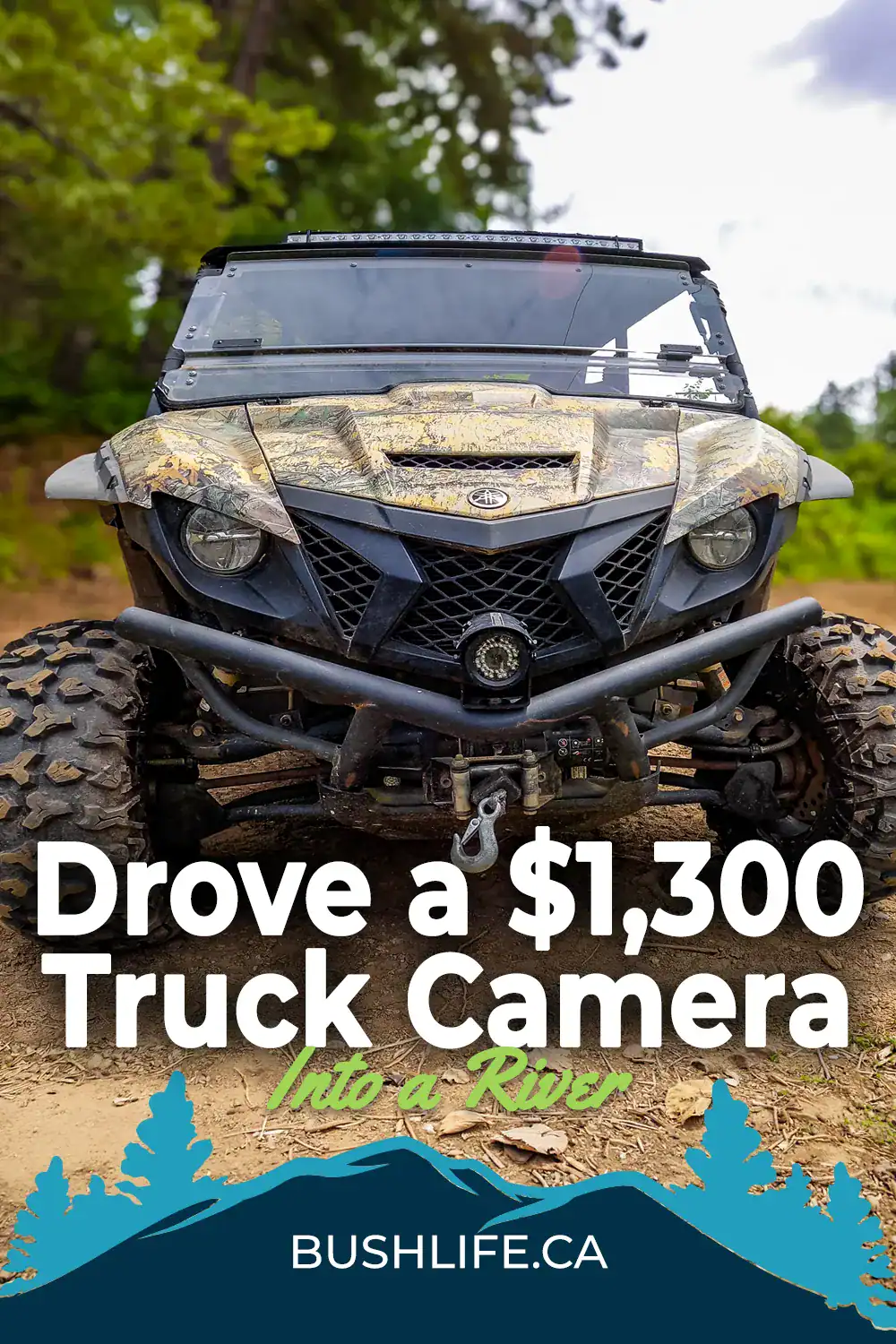 TadiBrothers Tactical Camera Review: A Heavy-Duty Backup System for Commercial & Off-Road Use 12 TadiBrothers mounted front camera on a SxS pinterest pin